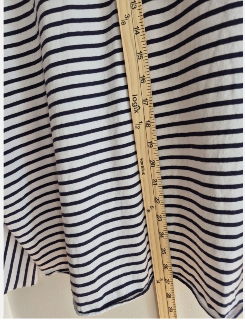 Frank & Eileen Anna Long Sleeve Heritage Jersey Capelet Navy French Stripe sz M - Picture 4 of 8